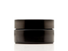 50ml Shallow UV Glass Cosmetic Jar with Black Screw Top Lid / Disc Liner