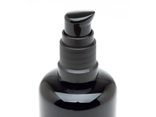 ULTRA JARS 200ml UV Glass Bottle with Push Pump Cap