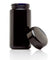 ULTRA JARS 100 ml Tall UV Glass Jar with Black Screw Top Lid