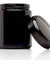 ULTRA JARS 250ml Wide Mouth UV Glass Jar with Black Screw Top Lid