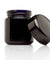 ULTRA JARS 50ml Tall UV Glass Jar with Black Screw Top Lid